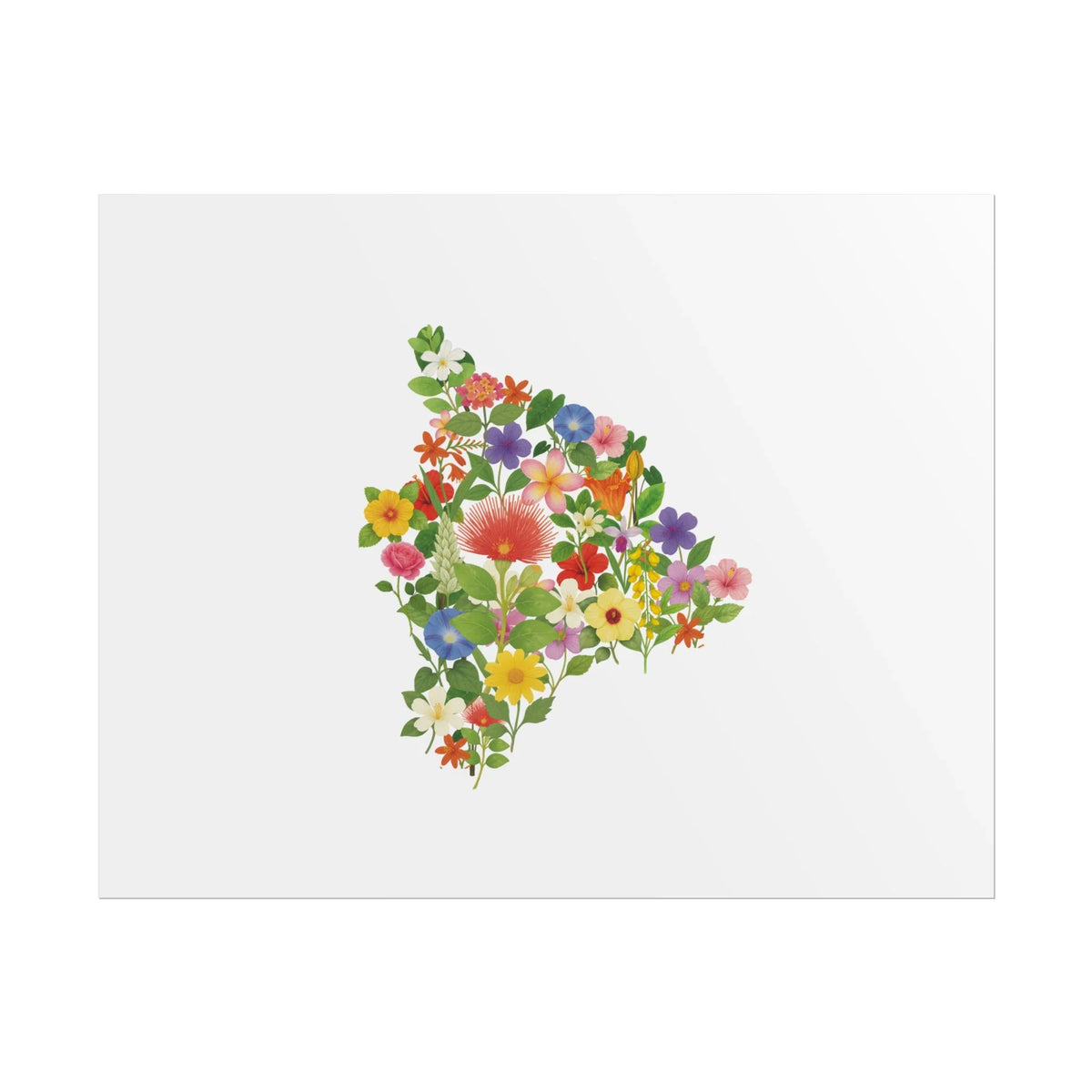 Island of Hawaii Wildflower Map