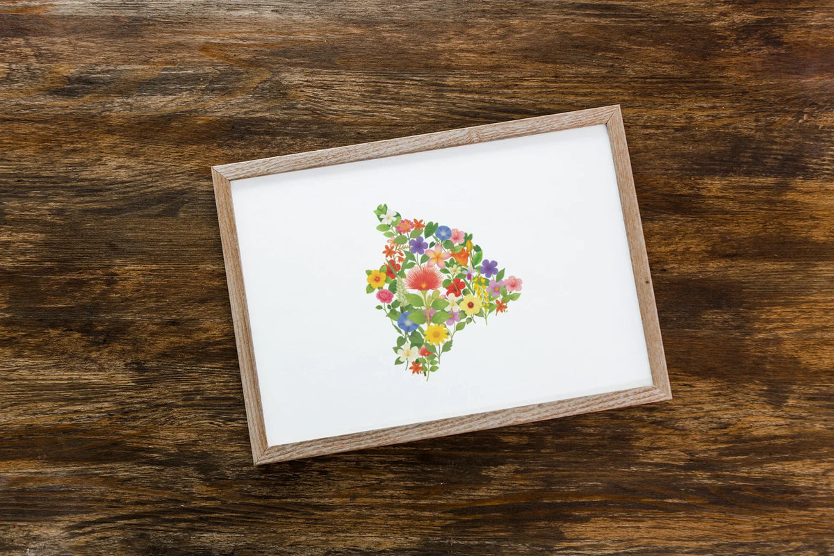 Island of Hawaii Wildflower Map