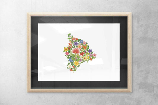 Island of Hawaii Wildflower Map