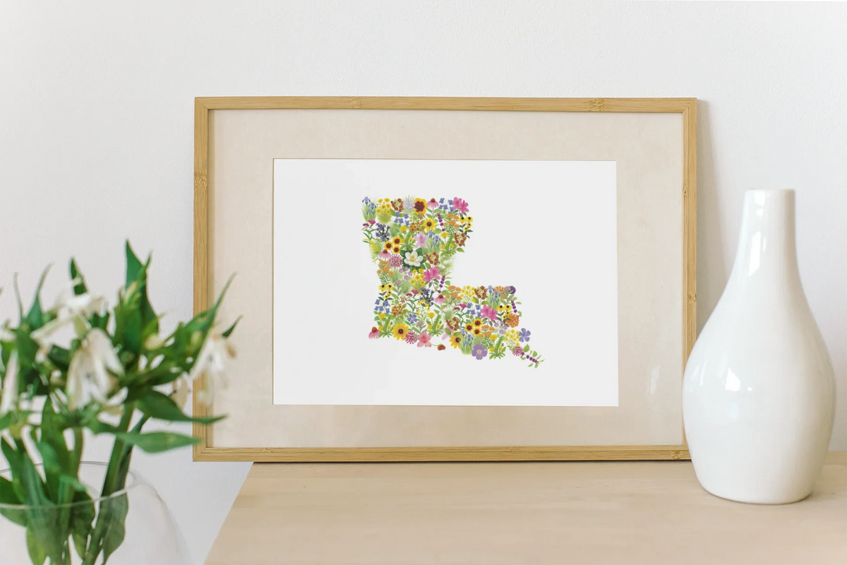 Louisiana Wildflower Map
