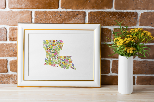 Louisiana Wildflower Map